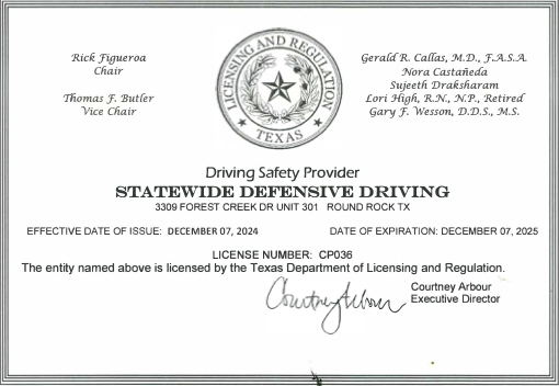 Statewide License 2025